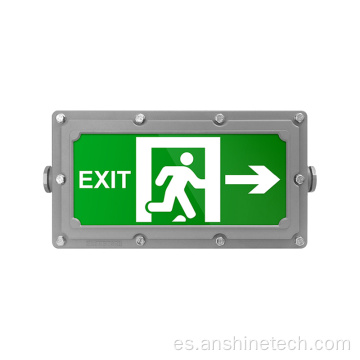 Luz de señal de salida de emergencia LED impermeable IP 54